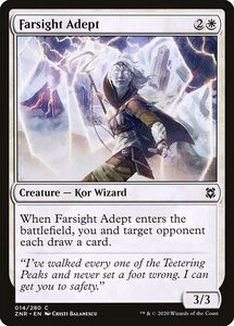 MTG ■白/英語版■ 《遠見の達人/Farsight Adept》ゼンディカーの夜明け ZNR