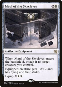 MTG ■白/英語版■ 《スカイクレイブの大鎚/Maul of the Skyclaves》ゼンディカーの夜明け ZNR