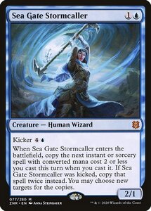 MTG ■青/英語版■ 《海門の嵐呼び/Sea Gate Stormcaller》ゼンディカーの夜明け ZNR