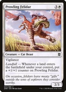 MTG ■白/英語版■ 《うろつくフェリダー/Prowling Felidar》ゼンディカーの夜明け ZNR