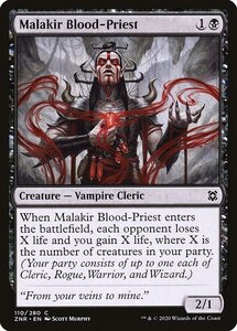 MTG ■黒/英語版■ 《マラキールの血僧侶/Malakir Blood-Priest》ゼンディカーの夜明け ZNR