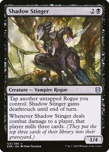 MTG ■黒/英語版■ 《影のとげ刺し/Shadow Stinger》ゼンディカーの夜明け ZNR