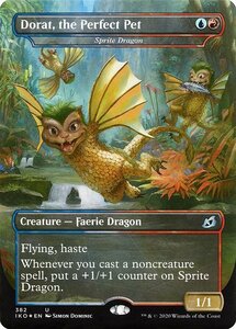 MTG ■金/英語版■ 《理想のペット、ドラット/Dorat, the Perfect Pet》★ショーケースFOIL★ イコリア:巨獣の棲処 IKO