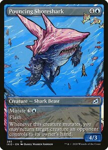 MTG ■青/英語版■ 《飛びかかる岸鮫/Pouncing Shoreshark》▲ショーケース▲ イコリア:巨獣の棲処 IKO