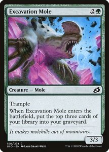 MTG ■緑/英語版■ 《掘削モグラ/Excavation Mole》イコリア:巨獣の棲処 IKO