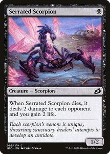 MTG ■黒/英語版■ 《鋸刃蠍/Serrated Scorpion》イコリア:巨獣の棲処 IKO