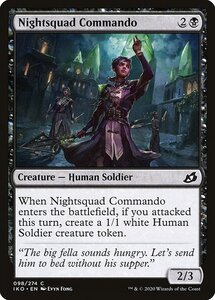 MTG ■黒/英語版■ 《夜勤隊の猛士/Nightsquad Commando》イコリア:巨獣の棲処 IKO