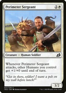 MTG ■白/英語版■ 《防衛線の兵長/Perimeter Sergeant》イコリア:巨獣の棲処 IKO