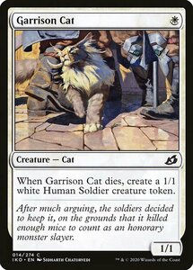 MTG ■白/英語版■ 《駐屯地の猫/Garrison Cat》イコリア:巨獣の棲処 IKO