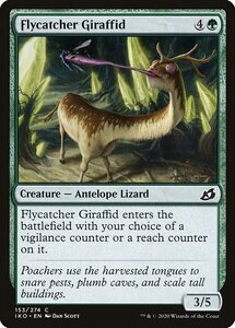 MTG ■緑/英語版■ 《ハエ捕り長首/Flycatcher Giraffid》イコリア:巨獣の棲処 IKO