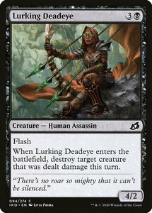 MTG ■黒/英語版■ 《隠れ潜む名射手/Lurking Deadeye》イコリア:巨獣の棲処 IKO