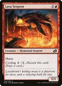 MTG ■赤/英語版■ 《溶岩の海蛇/Lava Serpent》イコリア:巨獣の棲処 IKO