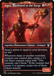 MTG ■赤/英語版■ 《鍛冶で鍛えられしアナックス/Anax, Hardened in the Forge》★ショーケースFOIL★ テーロス還魂記 THB