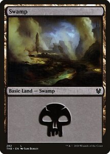 MTG ■土地/英語版■ 《沼/Swamp》★FOIL★ テーロス還魂記 THB