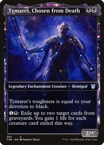 MTG ■黒/英語版■ 《死より選ばれしティマレット/Tymaret, Chosen from Death》★ショーケースFOIL★ テーロス還魂記 THB