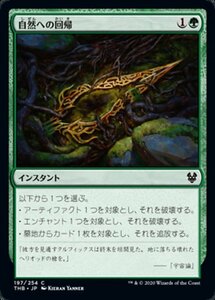 MTG ■緑/日本語版■ 《自然への回帰/Return to Nature》テーロス還魂記 THB