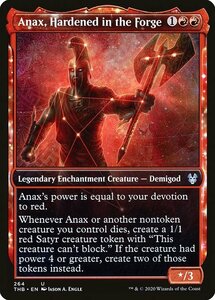 MTG ■赤/英語版■ 《鍛冶で鍛えられしアナックス/Anax, Hardened in the Forge》▲ショーケース▲ テーロス還魂記 THB