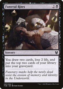 MTG ■黒/英語版■ 《葬儀/Funeral Rites》★FOIL★ テーロス還魂記 THB