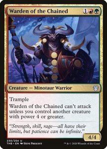 MTG ■金/英語版■ 《繋がれた者の番人/Warden of the Chained》テーロス還魂記 THB