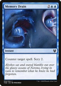 MTG ■青/英語版■ 《記憶流出/Memory Drain》テーロス還魂記 THB