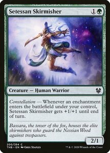 MTG ■緑/英語版■ 《セテッサの散兵/Setessan Skirmisher》★FOIL★ テーロス還魂記 THB