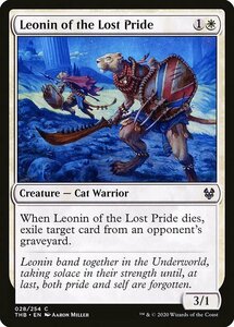 MTG ■白/英語版■ 《失われた群れのレオニン/Leonin of the Lost Pride》★FOIL★ テーロス還魂記 THB