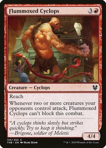 MTG ■赤/英語版■ 《混乱したサイクロプス/Flummoxed Cyclops》★FOIL★ テーロス還魂記 THB