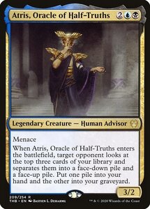 MTG ■金/英語版■ 《半真実の神託者、アトリス/Atris, Oracle of Half-Truths》★FOIL★ テーロス還魂記 THB