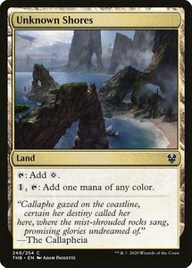 MTG ■土地/英語版■ 《未知の岸/Unknown Shores》テーロス還魂記 THB