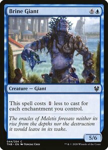 MTG ■青/英語版■ 《塩水の巨人/Brine Giant》★FOIL★ テーロス還魂記 THB