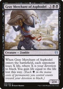 MTG ■黒/英語版■ 《アスフォデルの灰色商人/Gray Merchant of Asphodel》テーロス還魂記 THB