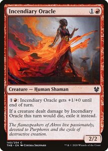 MTG ■赤/英語版■ 《焼夷神託者/Incendiary Oracle》テーロス還魂記 THB