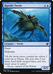 MTG ■青/英語版■ 《激浪の亀/Riptide Turtle》★FOIL★ テーロス還魂記 THB