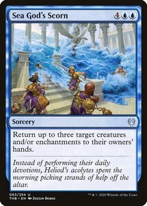 MTG ■青/英語版■ 《海神の嘲笑/Sea God's Scorn》★FOIL★ テーロス還魂記 THB