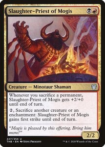 MTG ■金/英語版■ 《モーギスの殺戮神官/Slaughter-Priest of Mogis》★FOIL★ テーロス還魂記 THB