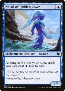 MTG ■青/英語版■ 《隠れた入り江のナイアード/Naiad of Hidden Coves》★FOIL★ テーロス還魂記 THB