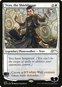 Mtg ■ White/English Version ■ 《Shield Mage, Teyo, The Shieldmage》 ★ Фольга ★ СЕКРЕТ