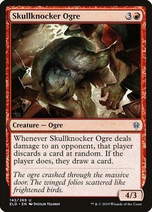 MTG ■赤/英語版■ 《頭蓋叩きのオーガ/Skullknocker Ogre》★FOIL★エルドレインの王権 ELD