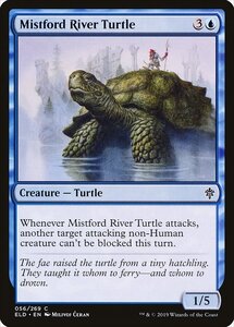 MTG ■青/英語版■ 《ミストフォードの亀/Mistford River Turtle》★FOIL★エルドレインの王権 ELD