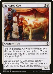 MTG ■白/英語版■ 《交換される牛/Bartered Cow》★FOIL★エルドレインの王権 ELD