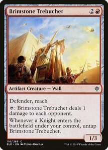 MTG ■赤/英語版■ 《硫黄投石器/Brimstone Trebuchet》★FOIL★エルドレインの王権 ELD