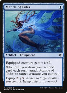 MTG ■青/英語版■ 《潮流のマントル/Mantle of Tides》★FOIL★エルドレインの王権 ELD