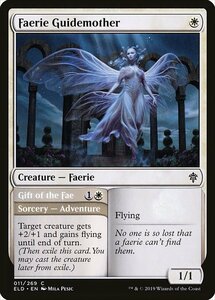 MTG ■白/英語版■ 《フェアリーの導母/Faerie Guidemother》★FOIL★エルドレインの王権 ELD