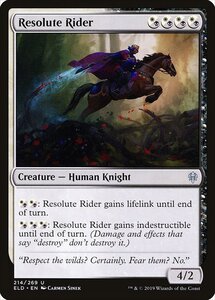 MTG ■金/英語版■ 《揺るぎない騎士/Resolute Rider》★FOIL★エルドレインの王権 ELD