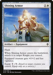 MTG ■白/英語版■ 《輝く鎧/Shining Armor》★FOIL★エルドレインの王権 ELD