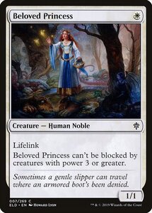 MTG ■白/英語版■ 《敬愛される王女/Beloved Princess》★FOIL★エルドレインの王権 ELD