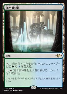 MTG ■土地/日本語版■ 《冠水樹林帯/Waterlogged Grove》モダンホライゾン　MH1