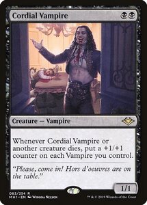 MTG ■黒/英語版■ 《親切な吸血鬼/Cordial Vampire》モダンホライゾン　MH1