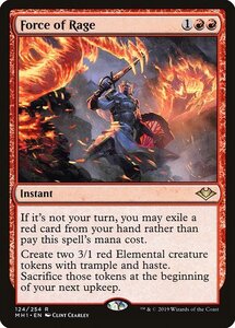 Mtg ■ Red/English Version ■ &lt;&lt; Сила Rage》 Modern Horizon MH1