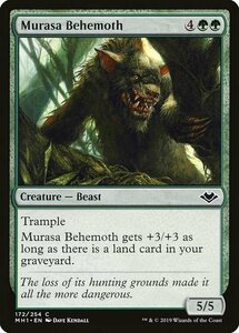 MTG ■緑/英語版■ 《ムラーサのビヒモス/Murasa Behemoth》★FOIL★モダンホライゾン　MH1